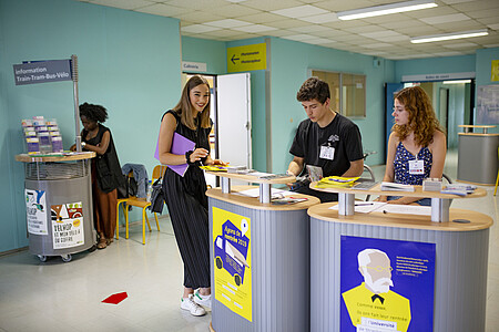 Le guichet multi-services, où peuvent être réalisées de nombreuses démarches liées à la vie étudiante, est ouvert jusqu'au 18 septembre, au Platane.